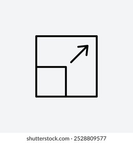 Expand icon in tree different line stroke sizes.