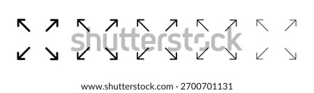 Expand icon Vector Art Illustration