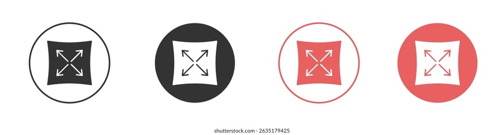 Expand icon vector design template simple and clean style