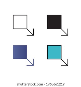 erweitern Sie die Vektorgrafik mit einem anderen Stil. einzeln auf weißem Hintergrund