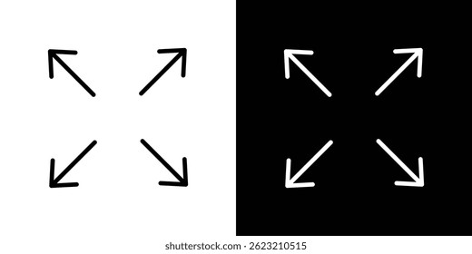 Expand icon vector illustration for web and mobile