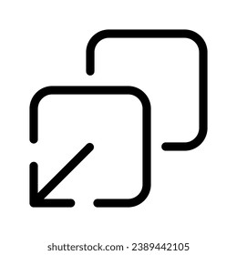 Expand Icon Vector Symbol Design Illustration