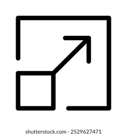 Expand Icon Vector Symbol Design Illustration