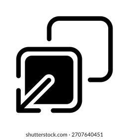 Ilustración de diseño de símbolo de Vector de icono de Expandir