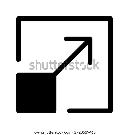 Expand Icon Vector Symbol Design Illustration