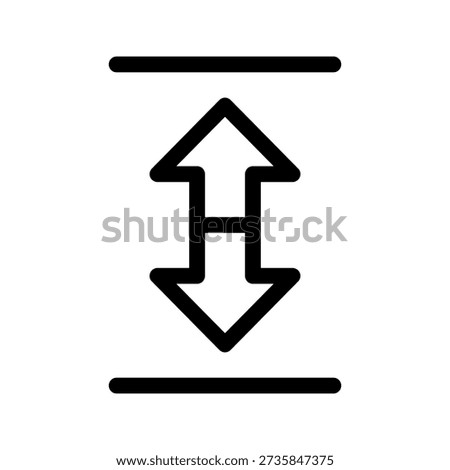 Expand Icon Vector Symbol Design Illustration