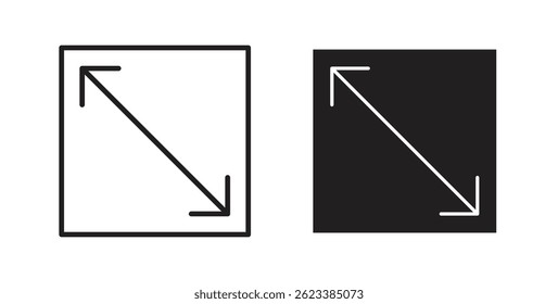 Expand icons on white background for web
