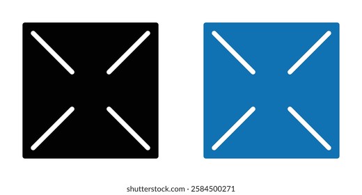 Expand icons pack in black and colored version