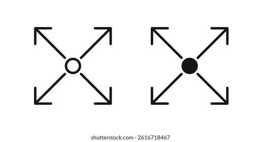 Expand icons set for website design