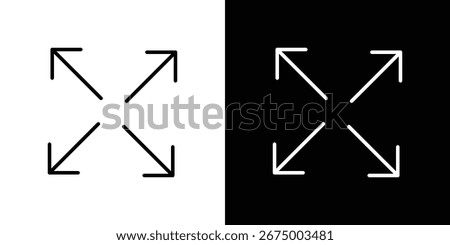 Expand icons, vector best stroke icon EPS