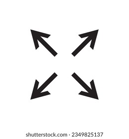 expand icons vector template illustration logo design 