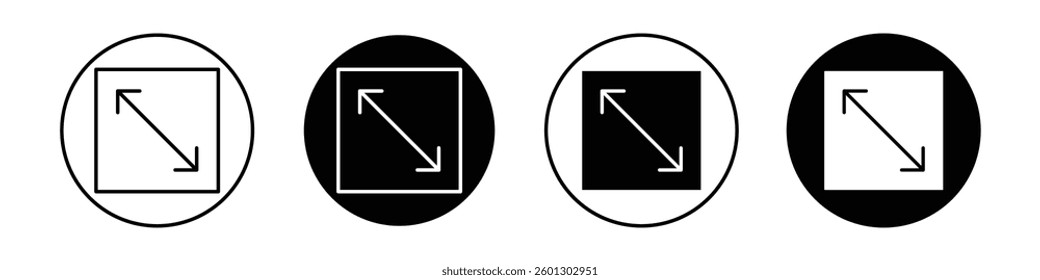 Expand icons vectors graphics collection