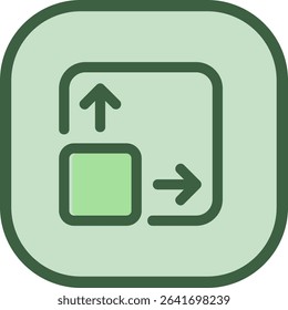 Expand Line vector Icon Design
