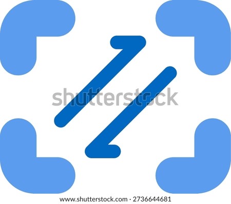 Expand Line vector Icon Design
