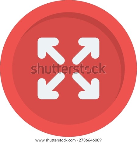 Expand Line vector Icon Design