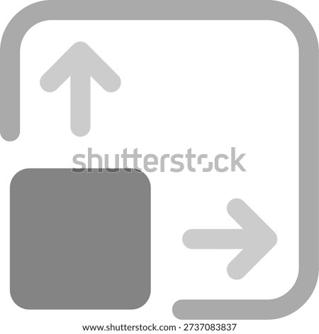 Expand Line vector Icon Design