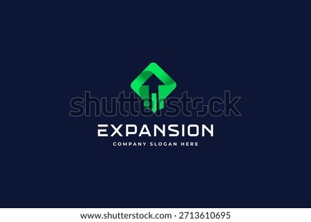 Expand logo design vector illustration.