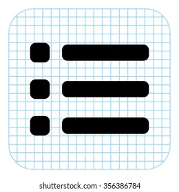expand menu - black  vector icon