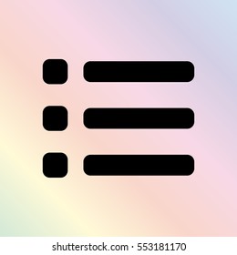 expand menu  - black vector icon