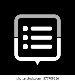 expand menu  - black vector icon