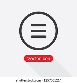 Expand Menu Icon Vector Illustration Eps10