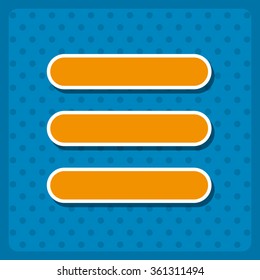 expand menu  icon, vector illustration. Modern design. Flat design style