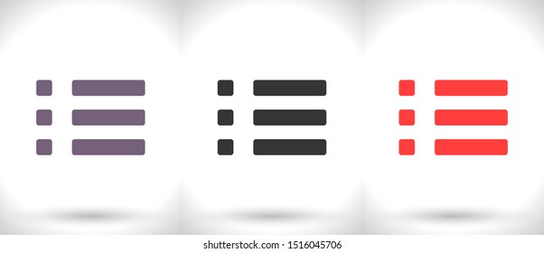 expand menu Vector icon . Lorem Ipsum Illustration design