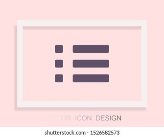 expand menu Vector icon . Lorem Ipsum Illustration design
