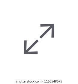 Expand Modern Simple Outline Vector Icon