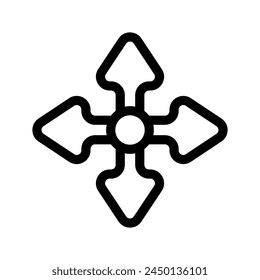 Expand Proportionally Icon Vector Symbol Design Illustration