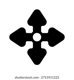 Proportional erweitertes Symbol: Vektorsymbol-Entwurfsgrafik