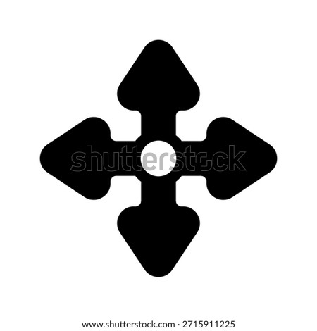 Expand Proportionally Icon Vector Symbol Design Illustration