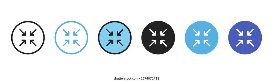 Expand screen icon — vector illustration of digital interface with app, web, display, buttons, arrow, monitor, video, enlarge, flat design, and UI elements on transparent background.