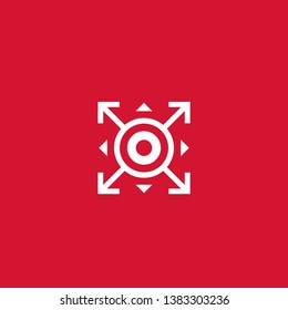expand, spread icon, vector sign