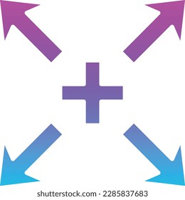 Expand vector icon. Can be used for printing, mobile and web applications.