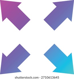 Ilustración de diseño de icono de Vector de Expandir