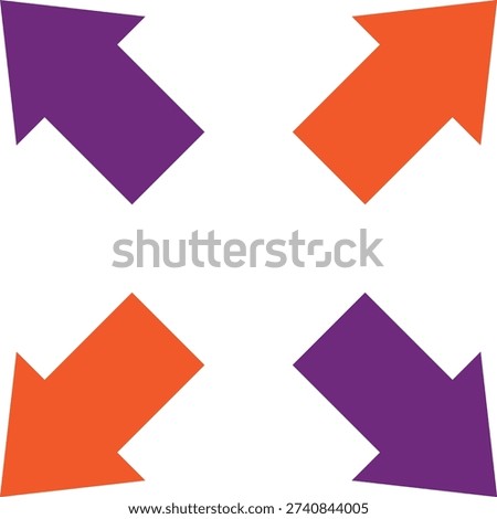 Expand Vector Icon Design Illustration