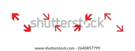 Expand vector icon set. video full screen size line icon. extend screen sign. stretch or flexible vector icon suitable for apps and websites UI designs.