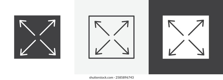 Expand vector icons collection graphic designs for ui designs