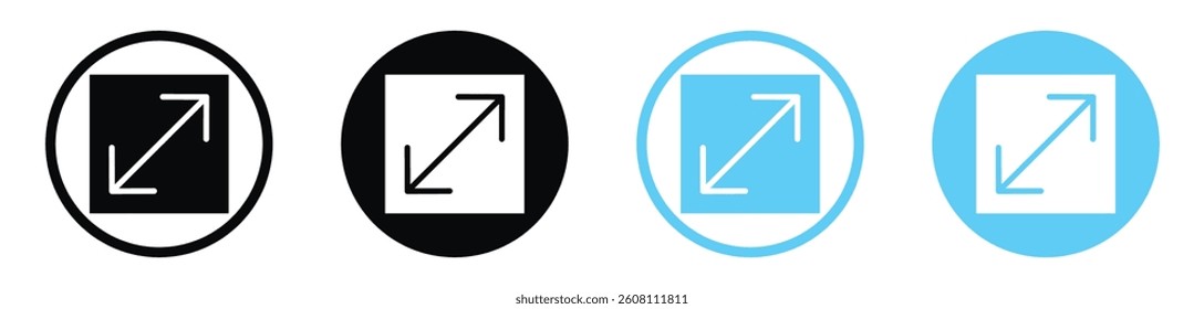Expand vector icons graphic pack