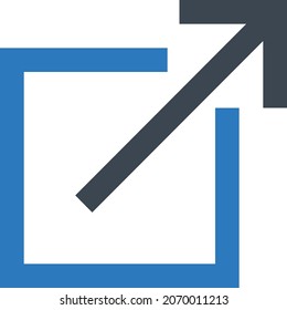 expand Vector illustration on a transparent background. Premium quality symbols. Glyphs  vector icon for concept and graphic design.
