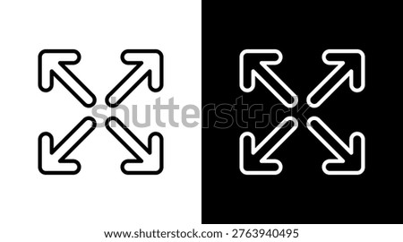 Expand White Icon Set Design