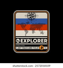 Expand your horizon, explorer, abstract typography modern design slogan. Vector illustration graphics for print t shirt, apparel, background, poster, banner, postcard and or social media 