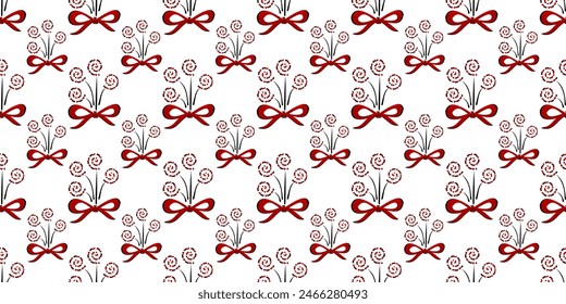 Expandable Pattern of Flowers and Leaves Decoration