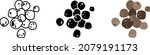 Expanded Clay icon, vector illustration