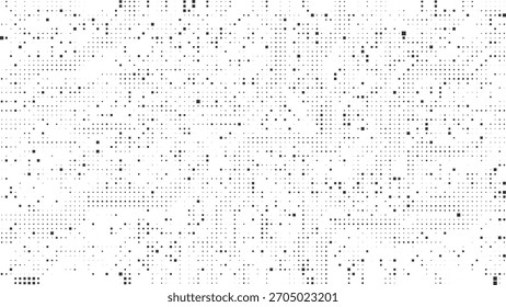 Malla digital de semitono expandido con rejilla de puntos en capas que crea una textura abstracta inspirada en circuitos futuristas ideal para fondos de tecnología moderna y conceptos visuales innovadores