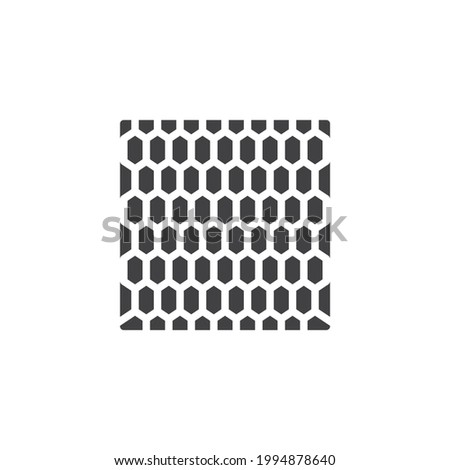 Expanded metal plate vector icon. filled flat sign for mobile concept and web design. Aluminum metal mesh glyph icon. Symbol, logo illustration. Vector graphics