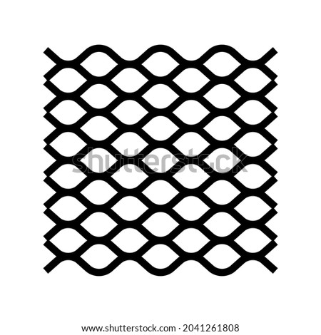 expanded sheet metal line icon vector. expanded sheet metal sign. isolated contour symbol black illustration
