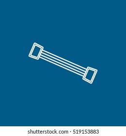 Expander Flat Icon On Blue Background
