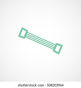 Expander Green Line Icon On White Background